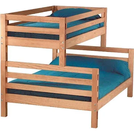 Casual Twin Over Queen Bunk Bed
